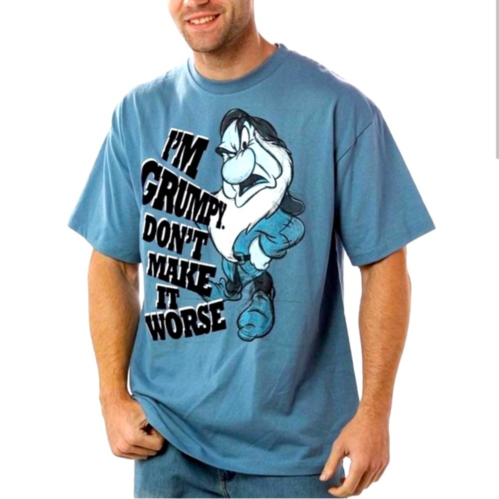 Like New DISNEY Seven Dwarves Grumpy Tee Shirt XL